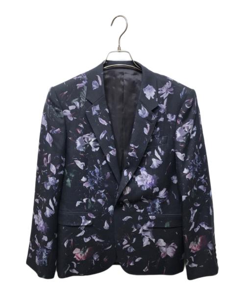 LAD MUSICIAN（ラッドミュージシャン）LAD MUSICIAN (ラッドミュージシャン) フラワープリント1Bジャケット グレー サイズ:42の古着・服飾アイテム