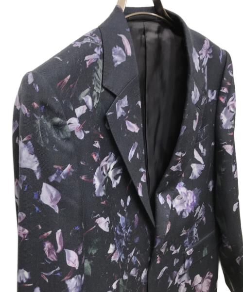 LAD MUSICIAN（ラッドミュージシャン）LAD MUSICIAN (ラッドミュージシャン) フラワープリント1Bジャケット グレー サイズ:42の古着・服飾アイテム