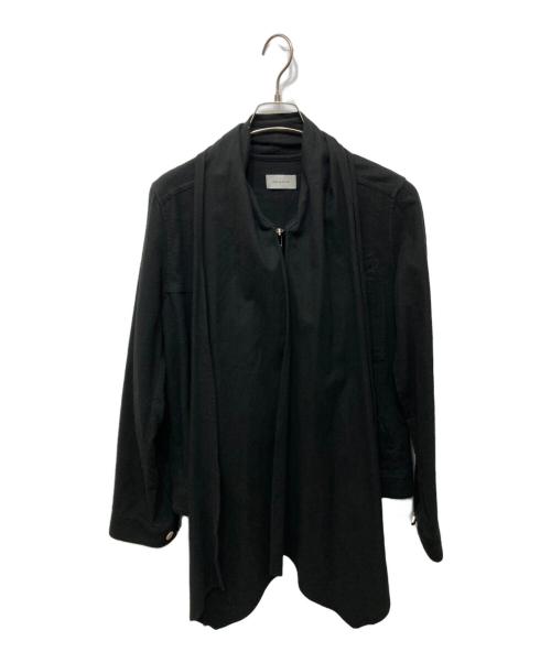 BED J.W. FORD（ベッドフォード）BED J.W. FORD (ベッドフォード) フラワーコサージュ付ジップブルゾン ブラック サイズ:1の古着・服飾アイテム