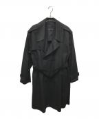 LAD MUSICIANラッドミュージシャン）の古着「ギャバジントレンチコート」｜ブラック