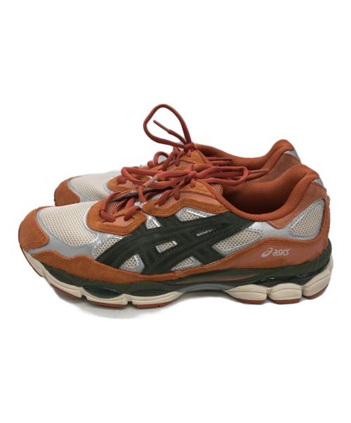 asics（アシックス）asics (アシックス) GEL-NYC オレンジ×カーキ サイズ:９の古着・服飾アイテム