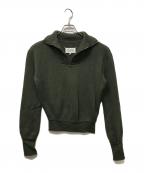 Maison Margielaメゾンマルジェラ）の古着「ハーフジップニット」｜オリーブ