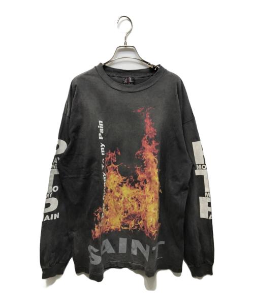 SAINT MICHAEL（セントマイケル）SAINT MICHAEL (セントマイケル) PTP  LS TEE/SR TO SS ブラック サイズ:XLの古着・服飾アイテム