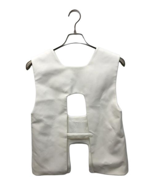 ENFOLD（エンフォルド）ENFOLD (エンフォルド) ダブルクロス ベスト ホワイト サイズ:38の古着・服飾アイテム