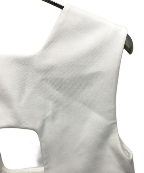 ENFOLD（エンフォルド）ENFOLD (エンフォルド) ダブルクロス ベスト ホワイト サイズ:38の古着・服飾アイテム