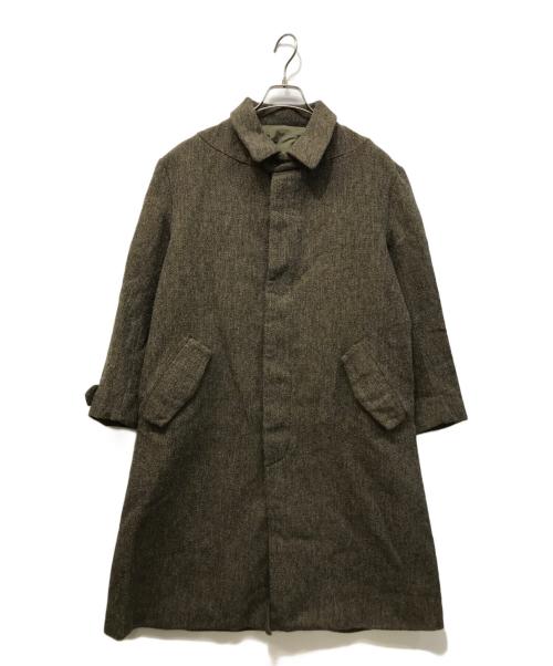 Vlas Blomme（ヴラスブラム）Vlas Blomme (ヴラスブラム) コルトレイクリネンブレンドコート ブラウン サイズ:SIZE 1の古着・服飾アイテム