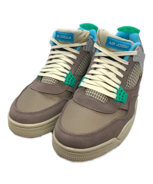 NIKE（ナイキ）NIKE (ナイキ) UNION (ユニオン) AIR JORDAN 4 SP グレー×ブルー×グリーン サイズ:29㎝の古着・服飾アイテム