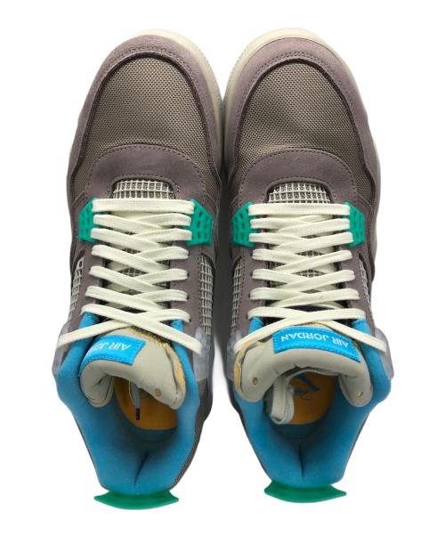 NIKE（ナイキ）NIKE (ナイキ) UNION (ユニオン) AIR JORDAN 4 SP グレー×ブルー×グリーン サイズ:29㎝の古着・服飾アイテム