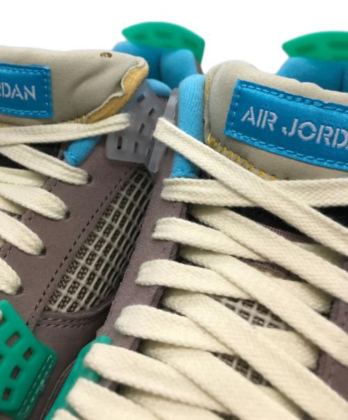NIKE（ナイキ）NIKE (ナイキ) UNION (ユニオン) AIR JORDAN 4 SP グレー×ブルー×グリーン サイズ:29㎝の古着・服飾アイテム