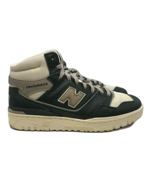 NEW BALANCE（ニューバランス）NEW BALANCE (ニューバランス) Aime Leon Dore (エメ レオン ドレ) 650 ハイカットスニーカー アイボリー×グリーン サイズ:27.5㎝の古着・服飾アイテム