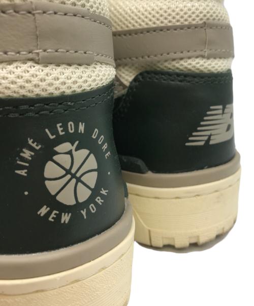 NEW BALANCE（ニューバランス）NEW BALANCE (ニューバランス) Aime Leon Dore (エメ レオン ドレ) 650 ハイカットスニーカー アイボリー×グリーン サイズ:27.5㎝の古着・服飾アイテム
