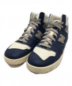 NEW BALANCE×Aime Leon Doreニューバランス×エメ レオン ドレ）の古着「650 ハイカットスニーカー」｜アイボリー×ネイビー