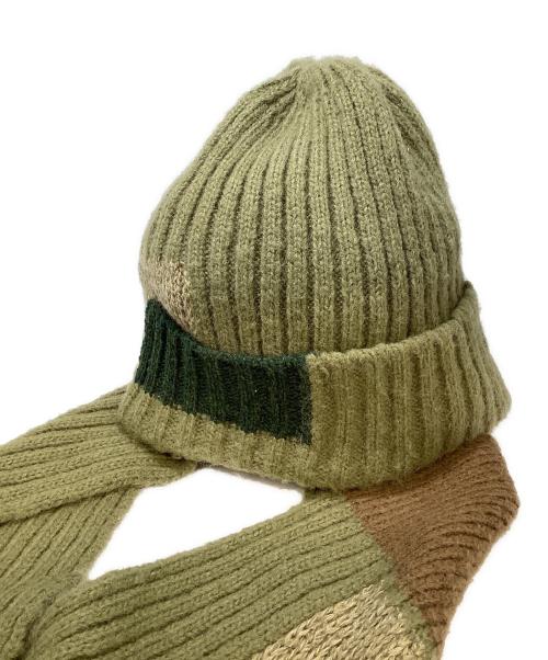 KAPITAL（キャピタル）KAPITAL (キャピタル) 5Gウール ツギハギ GALE Cap カーキの古着・服飾アイテム