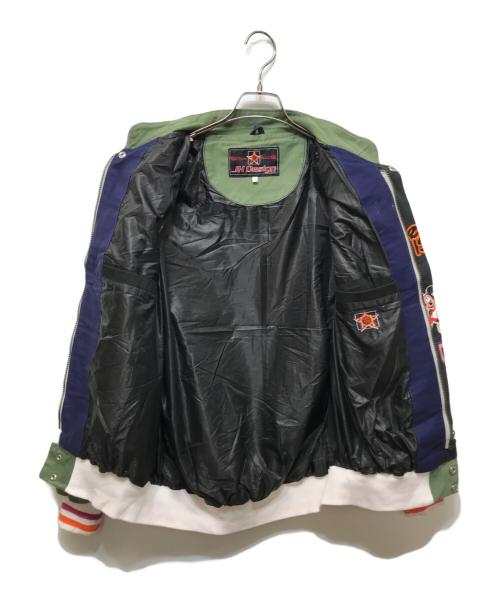 JH Design（ジェイエイチデザイン）JH Design (ジェイエイチデザイン) レーシングジャケット ブラック×カーキ サイズ:Lの古着・服飾アイテム