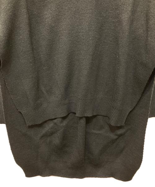 BLACK COMME des GARCONS（ブラックコムデギャルソン）BLACK COMME des GARCONS (ブラックコムデギャルソン) サイドスリットシェットランドセーター ブラック サイズ:Lの古着・服飾アイテム
