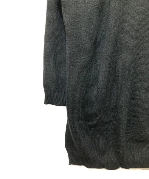 BLACK COMME des GARCONS（ブラックコムデギャルソン）BLACK COMME des GARCONS (ブラックコムデギャルソン) サイドスリットシェットランドセーター ブラック サイズ:Lの古着・服飾アイテム