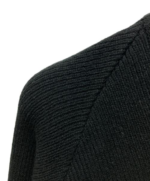 BLACK COMME des GARCONS（ブラックコムデギャルソン）BLACK COMME des GARCONS (ブラックコムデギャルソン) サイドスリットシェットランドセーター ブラック サイズ:Lの古着・服飾アイテム