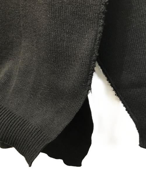 CDG（シーディージー）CDG (シーディージー) サイドスリット ニット セーター ブラック サイズ:Lの古着・服飾アイテム