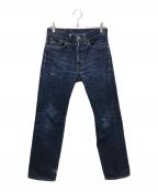 RRLダブルアールエル）の古着「デニムパンツ」｜ブルー