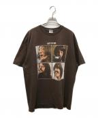00'S BEATLESビートルズ）の古着「LET IT BE バンドTシャツ」｜ブラウン