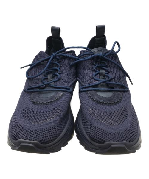 Ferragamo（フェラガモ）Ferragamo (フェラガモ) Nima Knit-Blue-Low-top Sneakers-10 ネイビー サイズ:10の古着・服飾アイテム