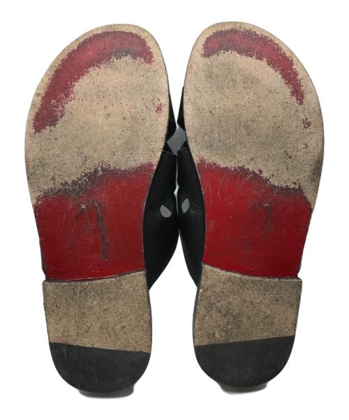 Christian Louboutin（クリスチャン・ルブタン）Christian Louboutin (クリスチャン・ルブタン) Sinouhe Black Leather Sandals ブラック サイズ:43の古着・服飾アイテム