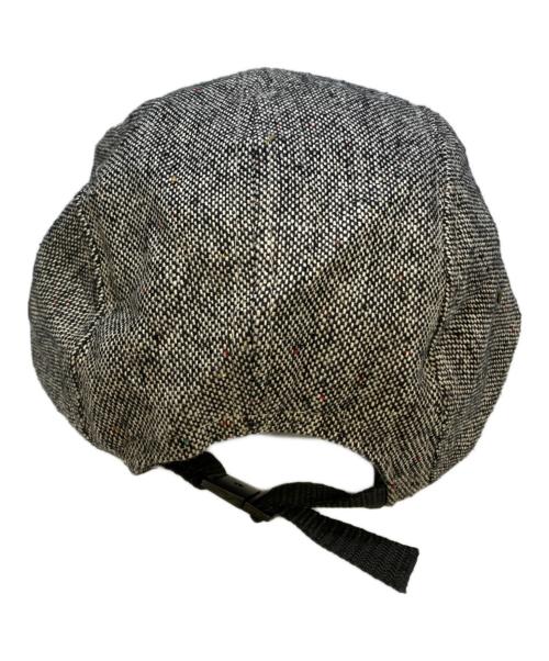 SUPREME（シュプリーム）Supreme (シュプリーム) Donegal Wool Suede Camp Cap グレー×ブラウンの古着・服飾アイテム