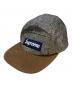 Supreme（シュプリーム）の古着「Donegal Wool Suede Camp Cap」｜グレー×ブラウン