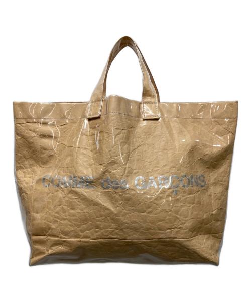 COMME des GARCONS（コムデギャルソン）COMME des GARCONS (コムデギャルソン) PVCトートバッグ ベージュの古着・服飾アイテム