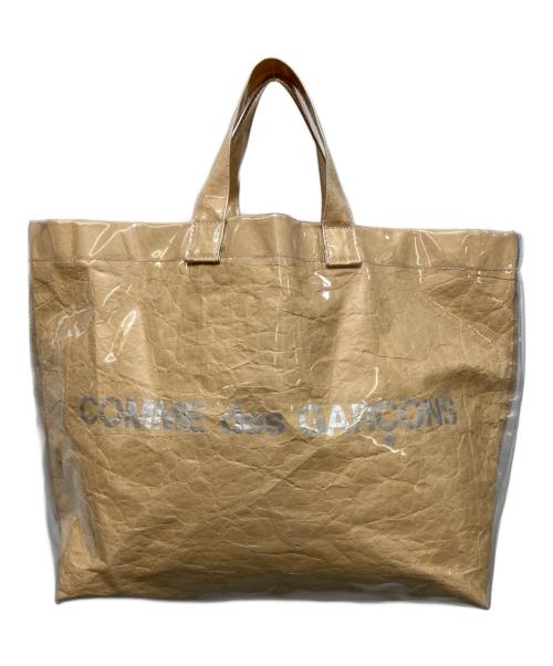 COMME des GARCONS（コムデギャルソン）COMME des GARCONS (コムデギャルソン) PVCトートバッグ ベージュの古着・服飾アイテム