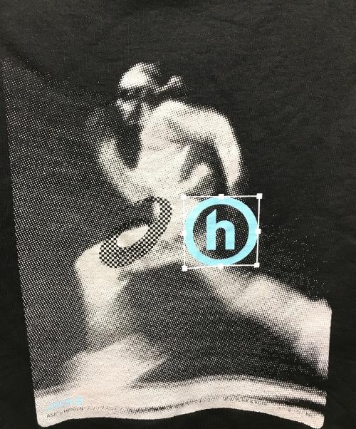 HIDDEN NY（ヒドゥンニューヨーク）HIDDEN NY (ヒドゥンニューヨーク) asics (アシックス) プルオーバーパーカー ブラック サイズ:Ｓの古着・服飾アイテム