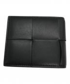 BOTTEGA VENETAボッテガベネタ）の古着「2つ折り財布」｜ブラック×グリーン