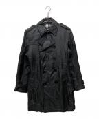BURBERRY BLACK LABELバーバリーブラックレーベル）の古着「中綿トレンチコート」｜ブラック