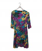 DRAWERドゥロワー）の古着「総柄シルクワンピース」｜マルチカラー