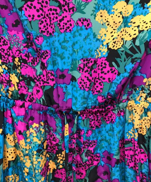 DRAWER（ドゥロワー）DRAWER (ドゥロワー) 総柄シルクワンピース マルチカラー サイズ:36の古着・服飾アイテム