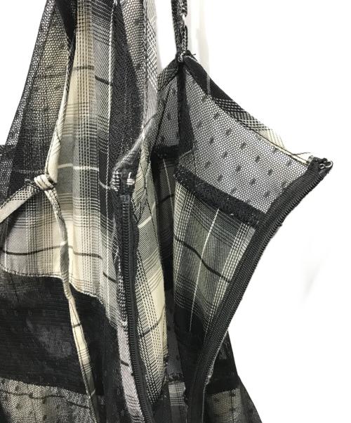 MAISON SPECIAL（メゾンスペシャル）MAISON SPECIAL (メゾンスペシャル) Check Pattern Tulle One-piece Dres ブラック×ホワイト サイズ:FREEの古着・服飾アイテム