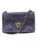 VERSACEヴェルサーチェ）の古着「メデューサスクエアショルダーバッグ」｜パープル