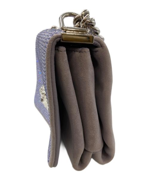 VERSACE（ヴェルサーチェ）VERSACE (ヴェルサーチェ) メデューサスクエアショルダーバッグ パープルの古着・服飾アイテム