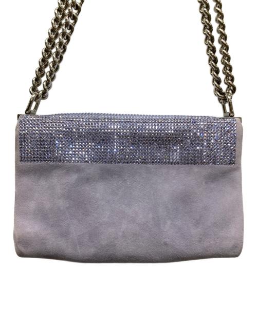 VERSACE（ヴェルサーチェ）VERSACE (ヴェルサーチェ) メデューサスクエアショルダーバッグ パープルの古着・服飾アイテム