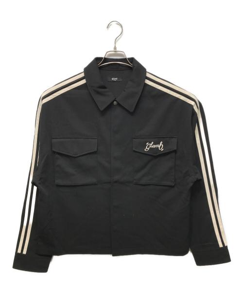glamb（グラム）glamb (グラム) Line Jersey Shirt ブラック サイズ:Lの古着・服飾アイテム