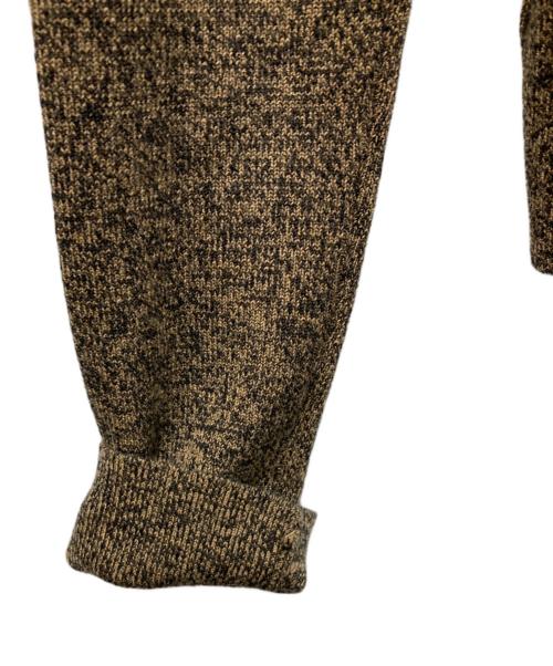 CLANE（クラネ）CLANE (クラネ) ZIP UP TURTLE KNIT TOPS ブラウン サイズ:1の古着・服飾アイテム