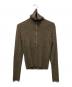 CLANE（クラネ）の古着「ZIP UP TURTLE KNIT TOPS」｜ブラウン