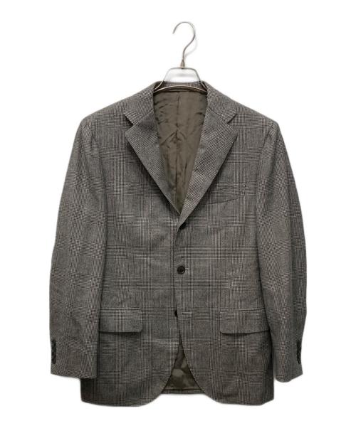 BEAMS F（ビームスエフ）BEAMS F (ビームスエフ) チェック段返り3Bスーツ グレー サイズ:95の古着・服飾アイテム