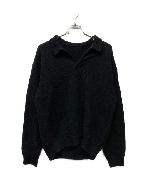 crepuscule（クレプスキュール）crepuscule (クレプスキュール) M-G Skipper L/S ブラック サイズ:2の古着・服飾アイテム