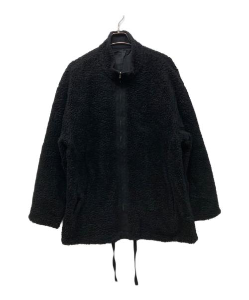 stein（シュタイン）stein (シュタイン) WOOL BOA ZIP LONG JACKET ブラック サイズ:Mの古着・服飾アイテム