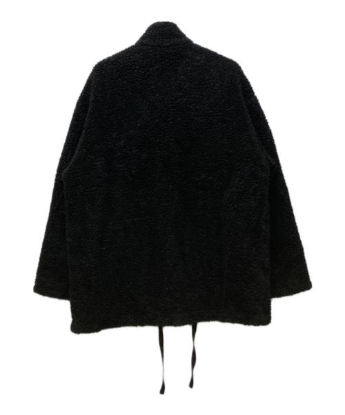 stein（シュタイン）stein (シュタイン) WOOL BOA ZIP LONG JACKET ブラック サイズ:Mの古着・服飾アイテム