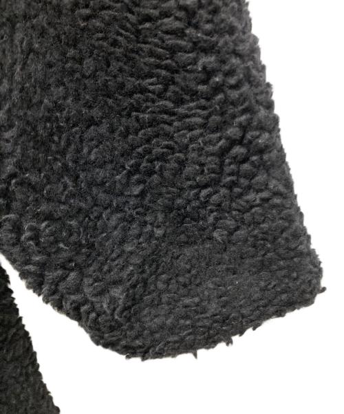 stein（シュタイン）stein (シュタイン) WOOL BOA ZIP LONG JACKET ブラック サイズ:Mの古着・服飾アイテム