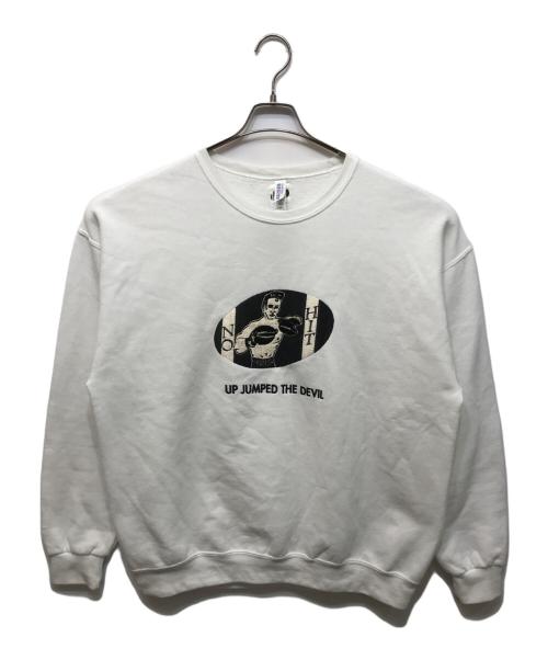 WACKO MARIA（ワコマリア）WACKO MARIA (ワコマリア) RICK WINNER 刺繍スウェット ホワイト サイズ:XLの古着・服飾アイテム