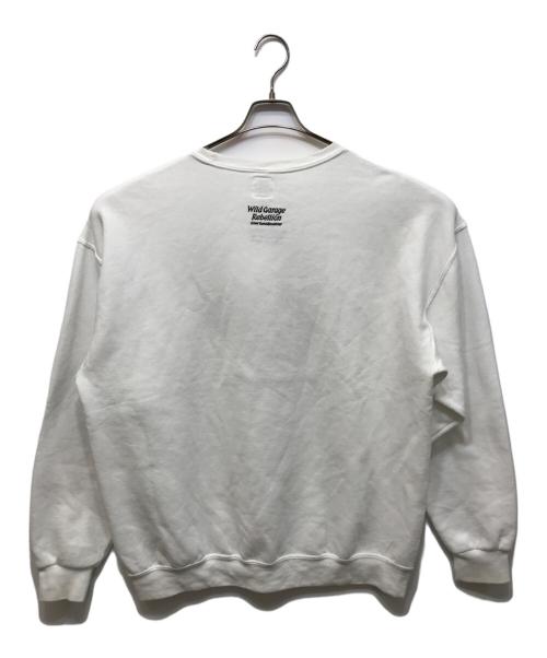 WACKO MARIA（ワコマリア）WACKO MARIA (ワコマリア) RICK WINNER 刺繍スウェット ホワイト サイズ:XLの古着・服飾アイテム