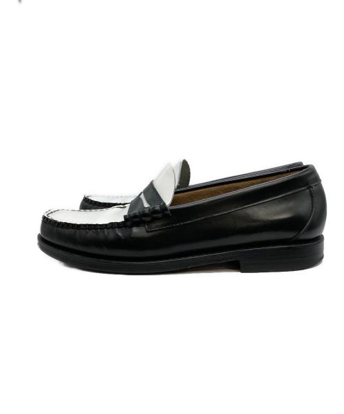 G.H.BASS（ジーエイチバス）G.H.BASS (ジーエイチバス) ローファー ホワイト×ブラック サイズ:41の古着・服飾アイテム